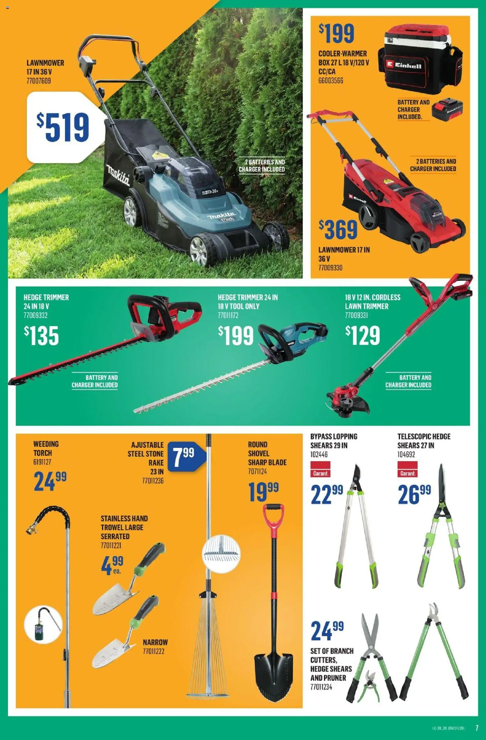 Canac flyer valid from Jul 9, 2026 | Page: 8 | Products: Box, Battery