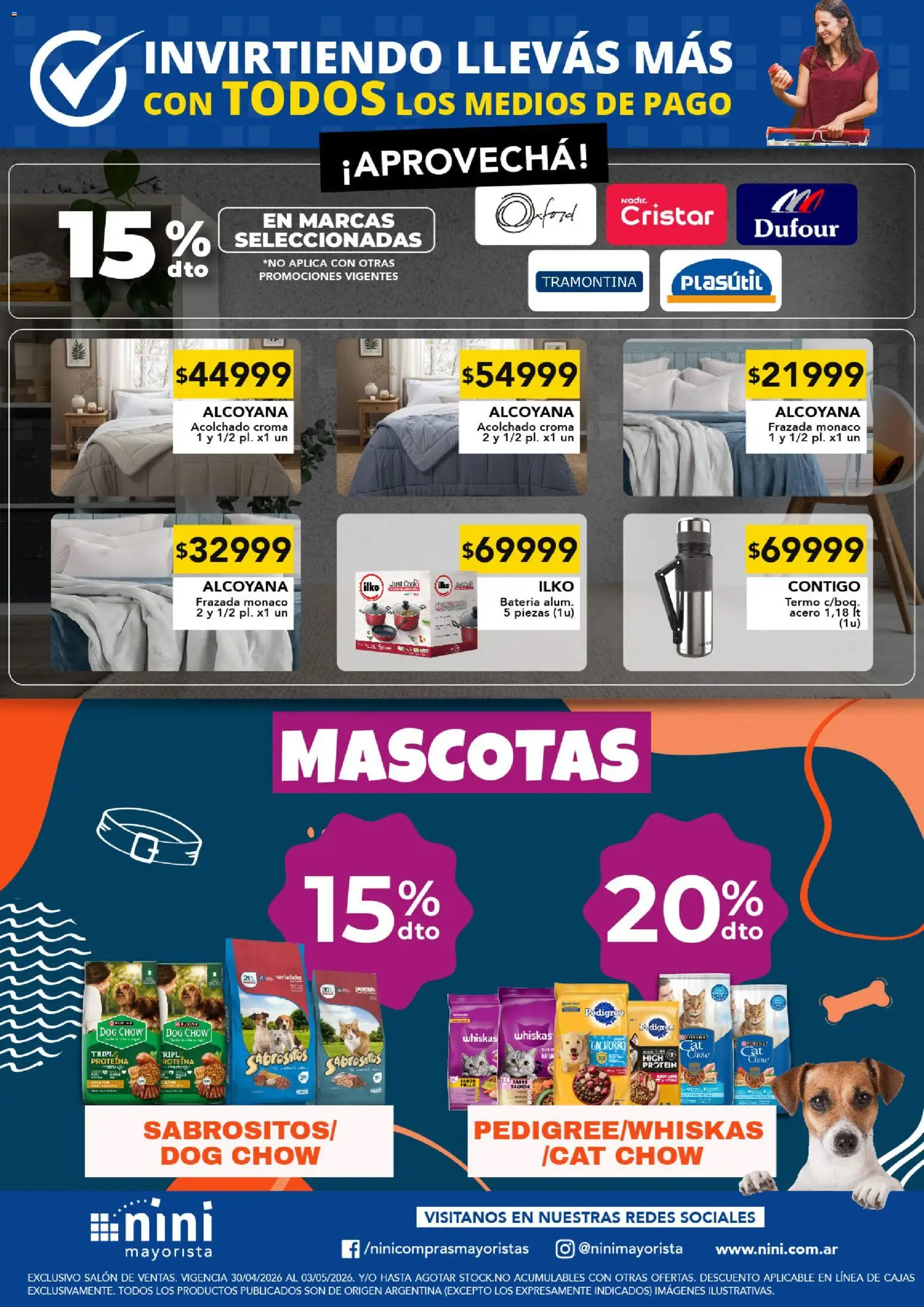 NINI Mayorista ofertas JUEVES A DOMINGO │ válido desde el 30.04.2026 | Página: 5 | Productos: Termo, Pollo, Batería, Pescado
