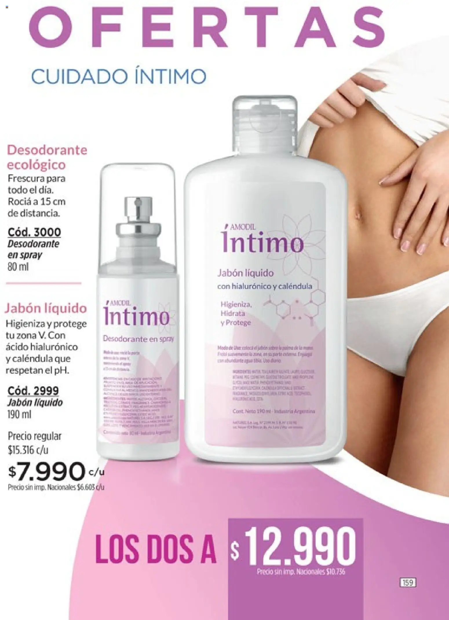 Catálogo Amodil Campaña 16 │ válido desde el 19/09/2026 | Página: 159 | Productos: Jabón líquido, Jabón, Desodorante