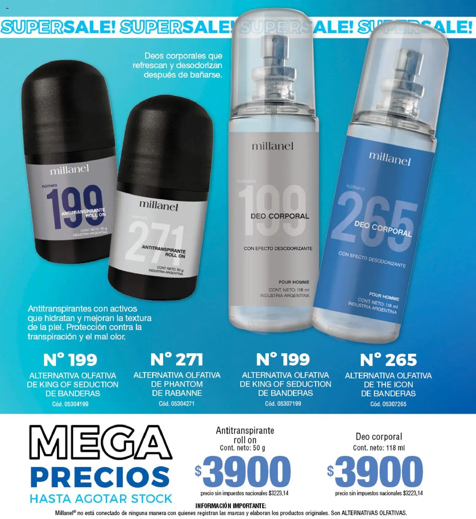 Millanel - Catálogo │ válido desde el 20/07/2026 | Página: 108 | Productos: Antitranspirante