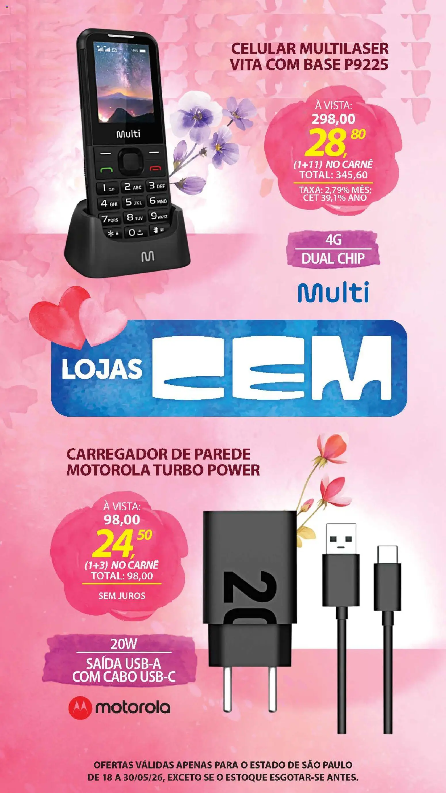 Lojas Cem - Ofertas atuais de 18/05/2026 ? Não perca as melhores promoções! | Brasil