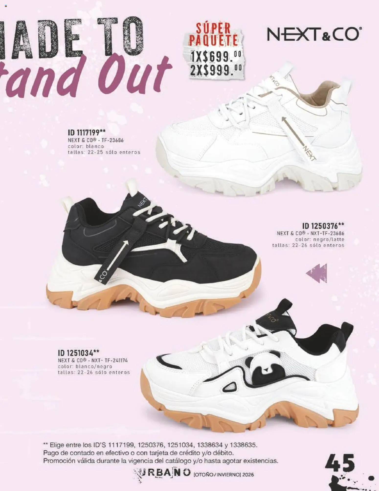 Nuevas ofertas de Price Shoes válidas en toda la República Mexicana desde el 31/07/2026. ¡Encuentra las mejores ofertas en Price Shoes catálogo Urbano! | Página: 45