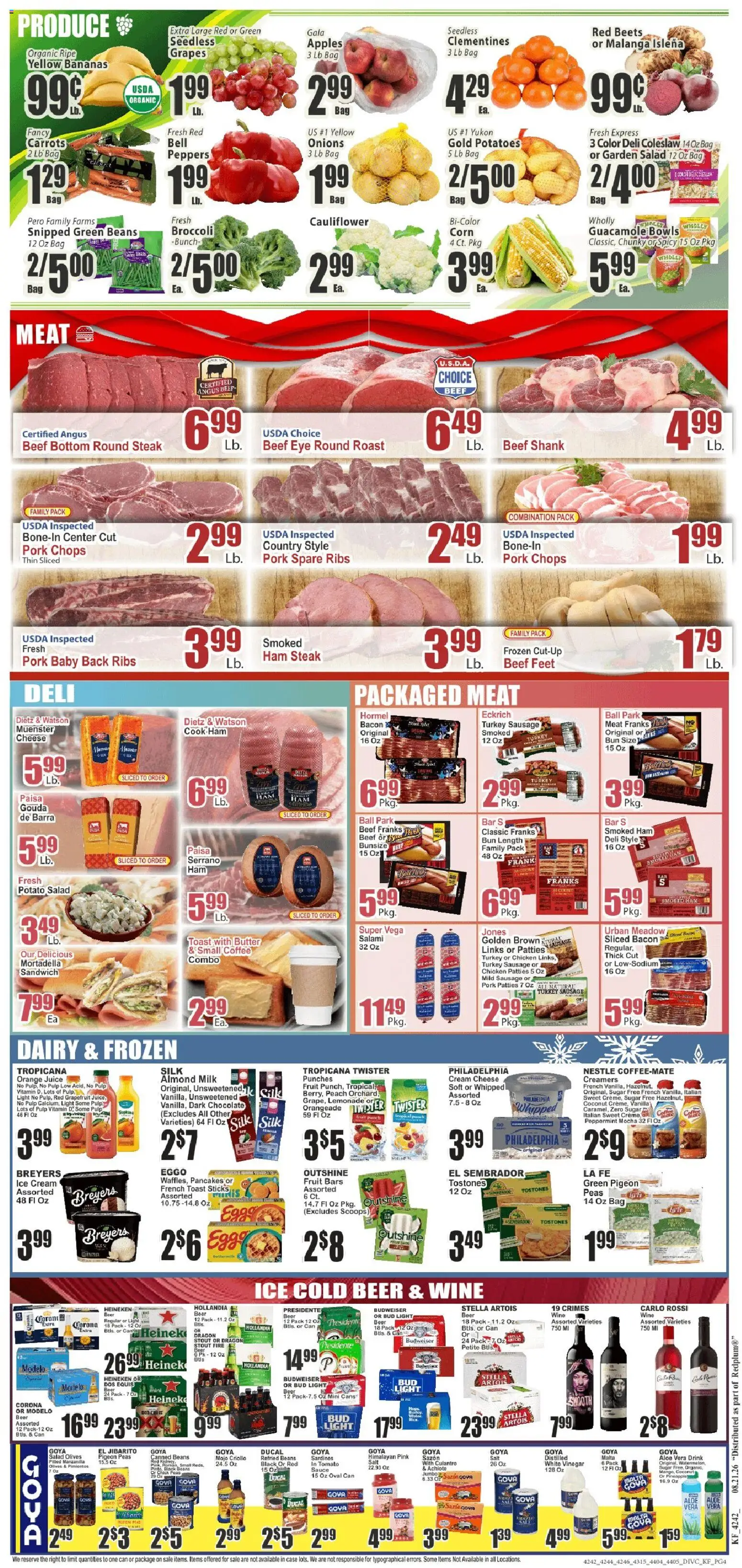 Key Food Weekly Ad - valid from 08/21/2026 | Page: 4 | Products: Vitamin, Broccoli, Meat, Wine