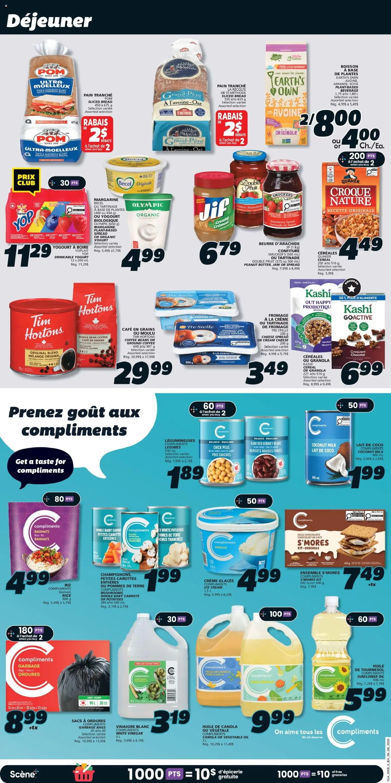 IGA flyer valid from Aug 6, 2026 | Page: 9 | Products: Rice, Bread, Coffee, Chocolate