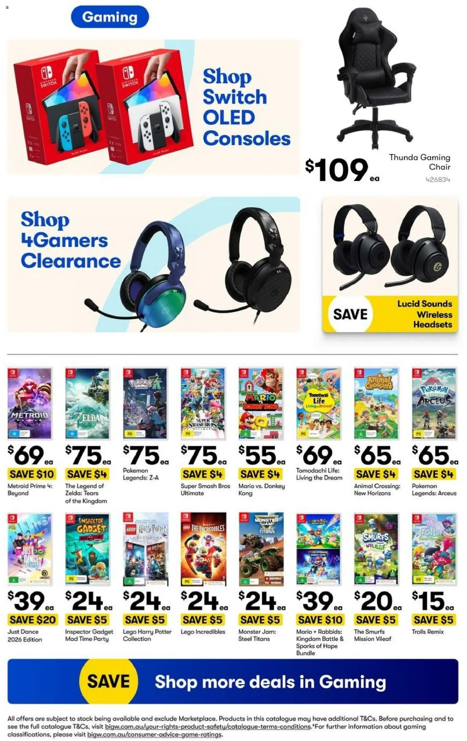Big W catalogue - valid from 20/08/2026 | Page: 30 | Products: Chair, Dance, Jam, LEGO Harry Potter