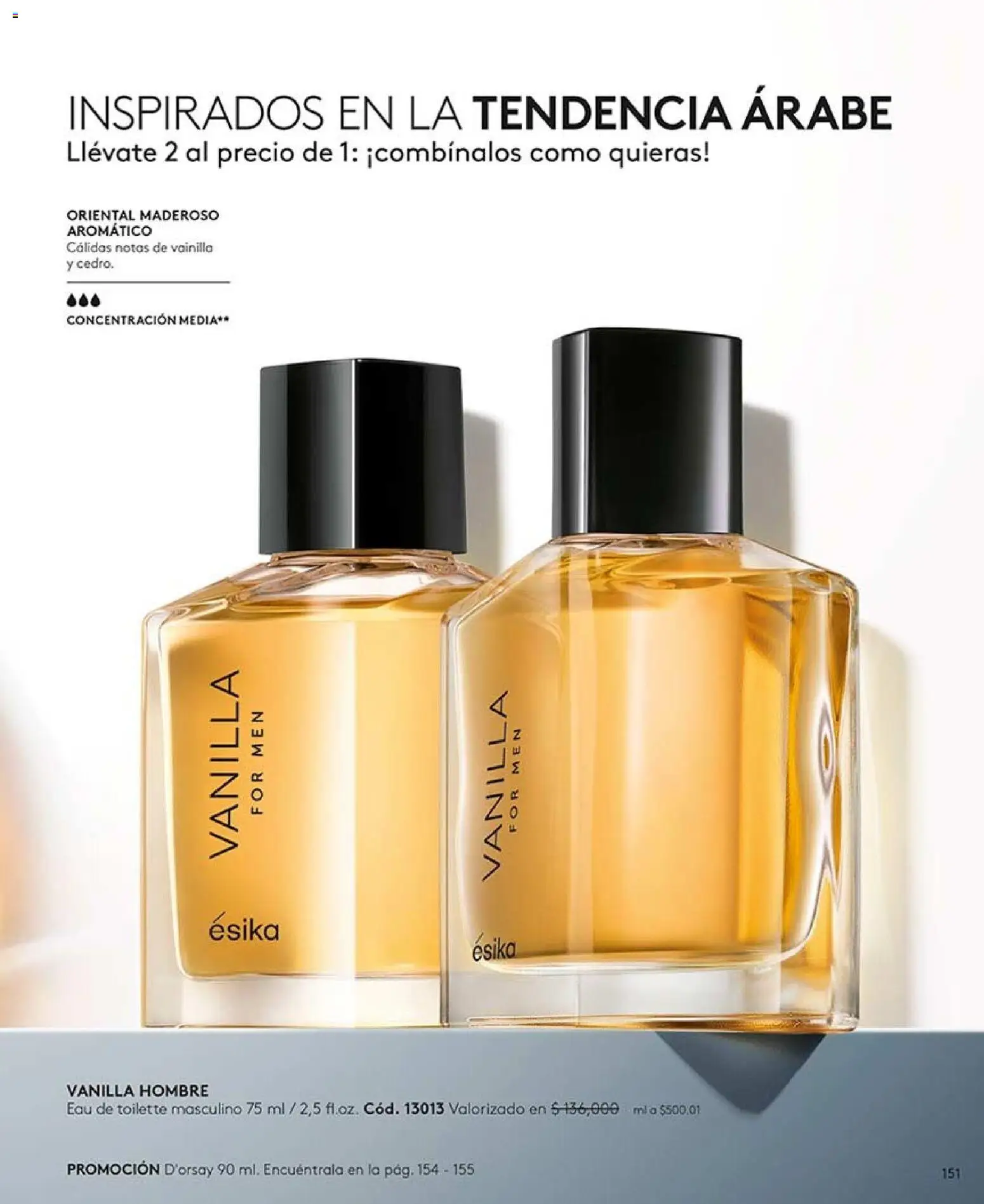 Ésika revista - valida desde el 07/08/2026 | Página: 151 | Productos: Eau de toilette, Vainilla