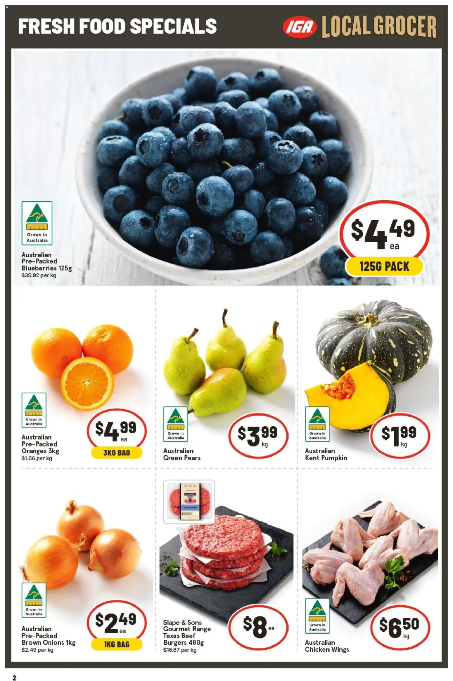 IGA catalogue - valid from 09/09/2026 | Page: 3 | Products: Food, Chicken, Onions, Pumpkin