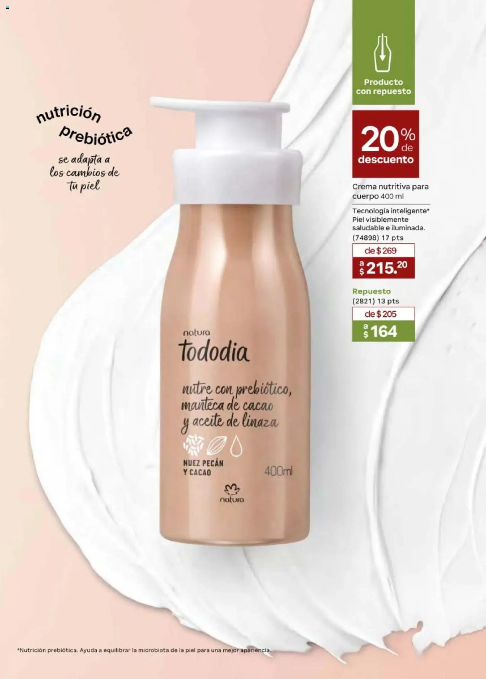 Nuevas ofertas de Natura válidas en toda la República Mexicana desde el 20/02/2026. ¡Encuentra las mejores ofertas en Natura campaña 4 2026! | Página: 101 | Productos: Crema, Aceite, Nuez, Cacao