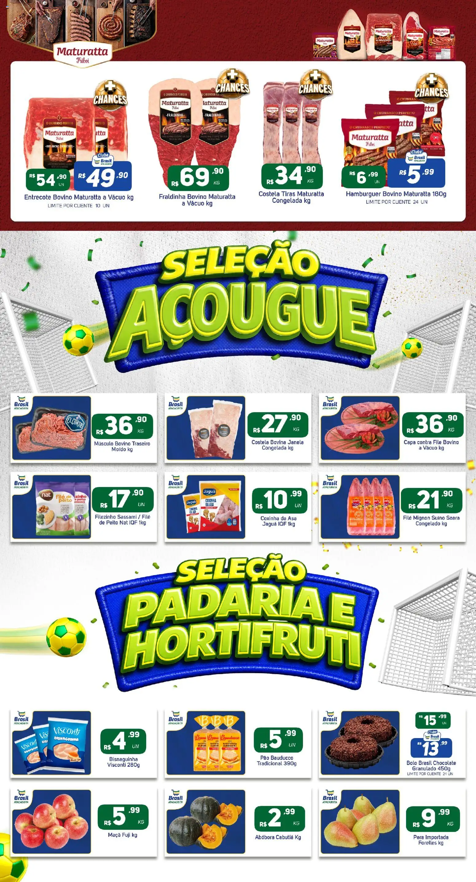 Brasil Atacadista Folheto - válido de 13/07/2026 | Página: 6 | Produtos: Janela, Filé mignon, Chocolate, Bolo