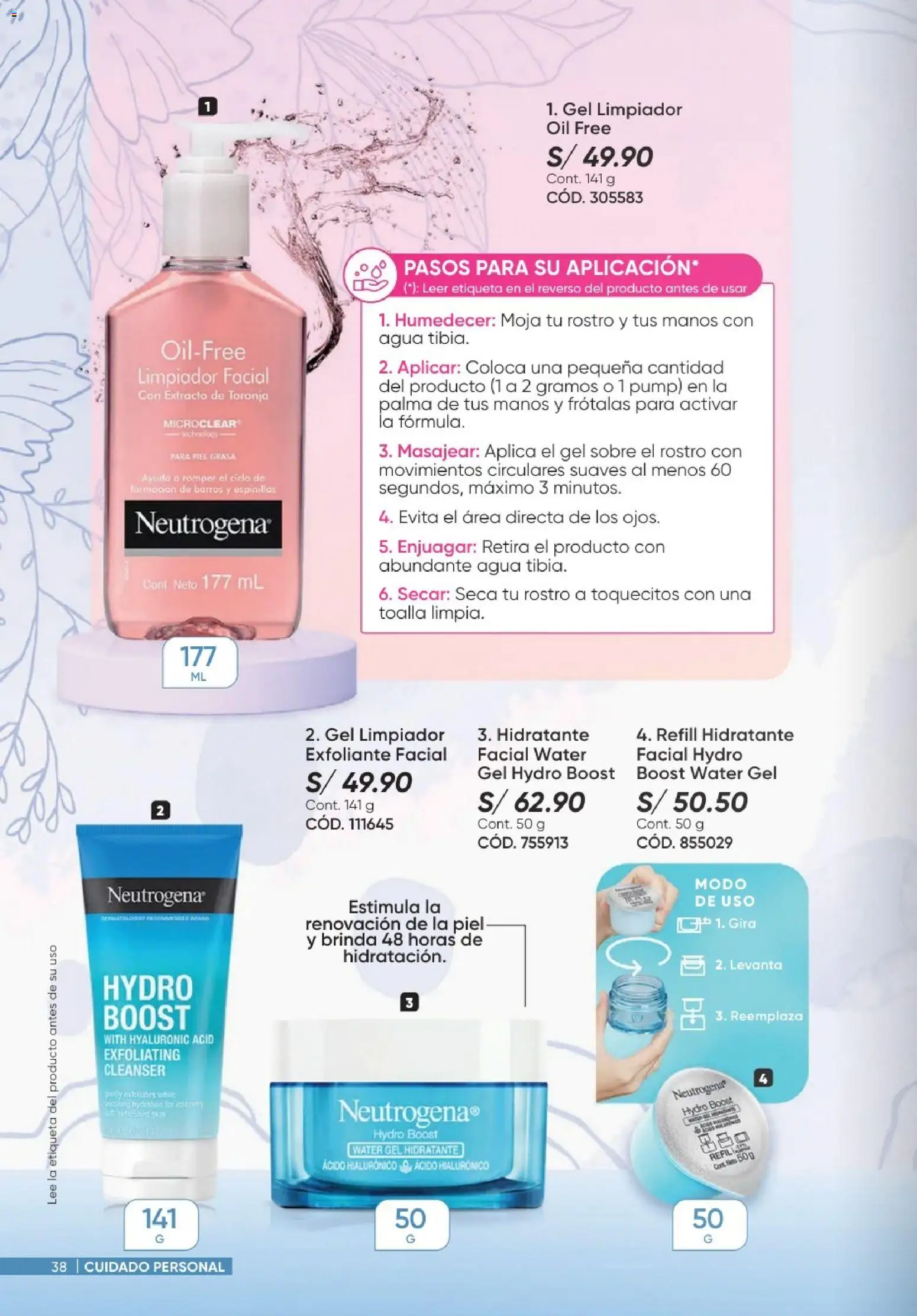 Catálogo Azzorti válido desde 20/09/2026 | Página: 38 | Productos: Exfoliante, Toronja, Toalla, Agua