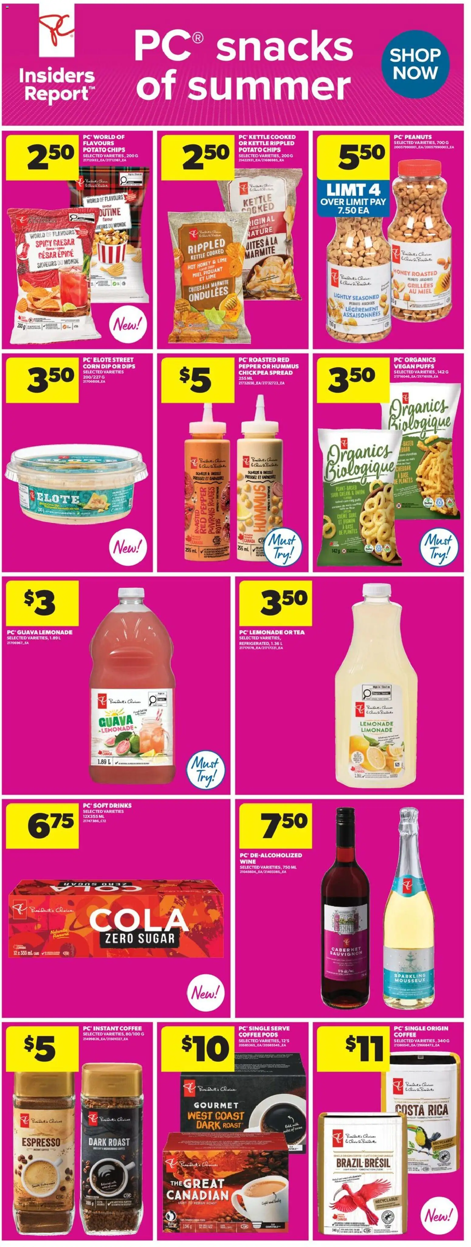 Real Canadian Superstore flyer valid from 14.05.2026 | Page: 11 | Products: Tea, Chips, Cream, Coffee