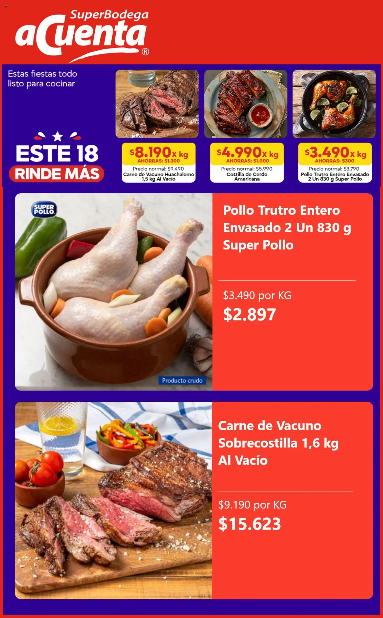 Super Bodega aCuenta Ofertas │ válido desde el 24.08.2026 | Página: 3 | Productos: Pollo, Carne, Cerdo