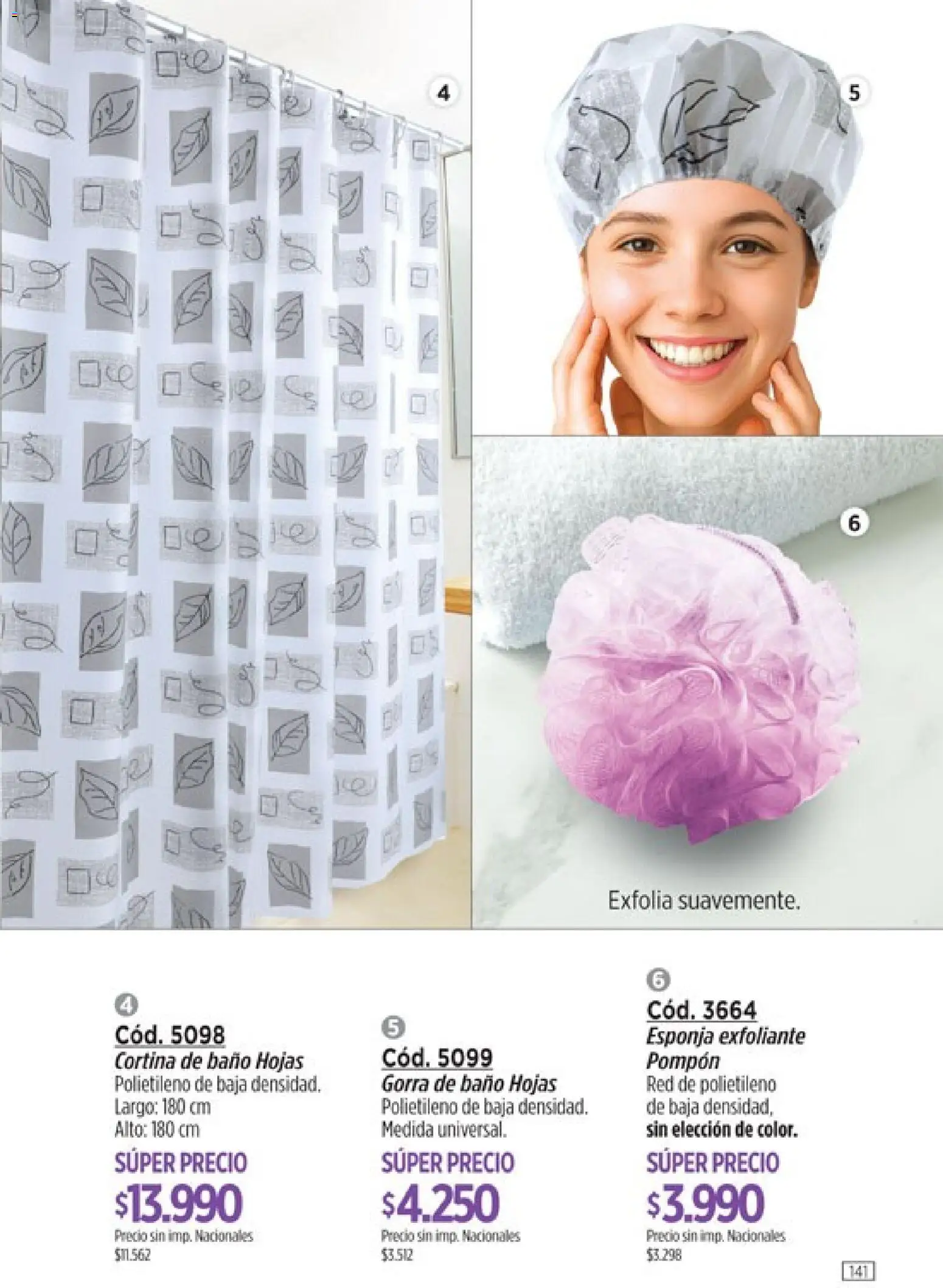 Amodil - Campaña 10 │ válido desde el 01.06.2026 | Página: 141 | Productos: Gorra, Baño, Esponja