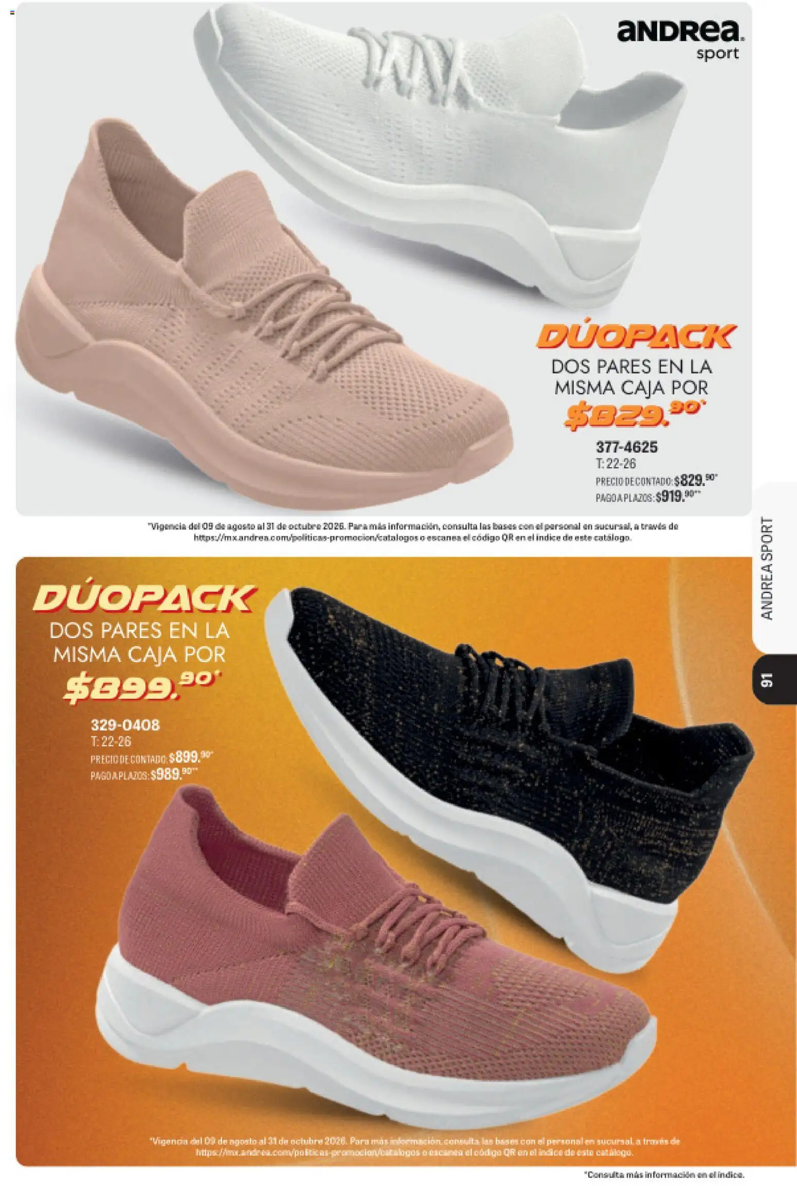 Nuevas ofertas de Andrea válidas en toda la República Mexicana desde el 23/08/2026. ¡Encuentra las mejores ofertas en Andrea catálogo Sport! | Página: 80