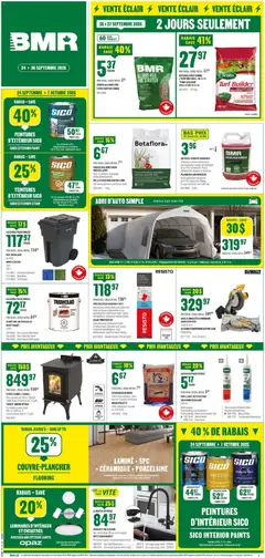 Preview of BMR weekly flyer / circulaire from shop BMR valid from Sep 24, 2026