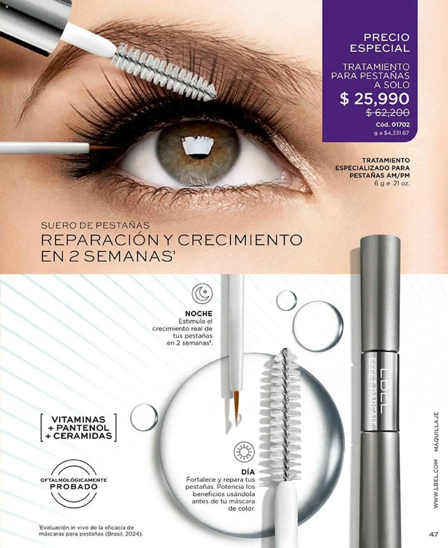L'Bel revista - valida desde el 17/08/2026 | Página: 47 | Productos: Maquillaje, Máscara, Vitaminas