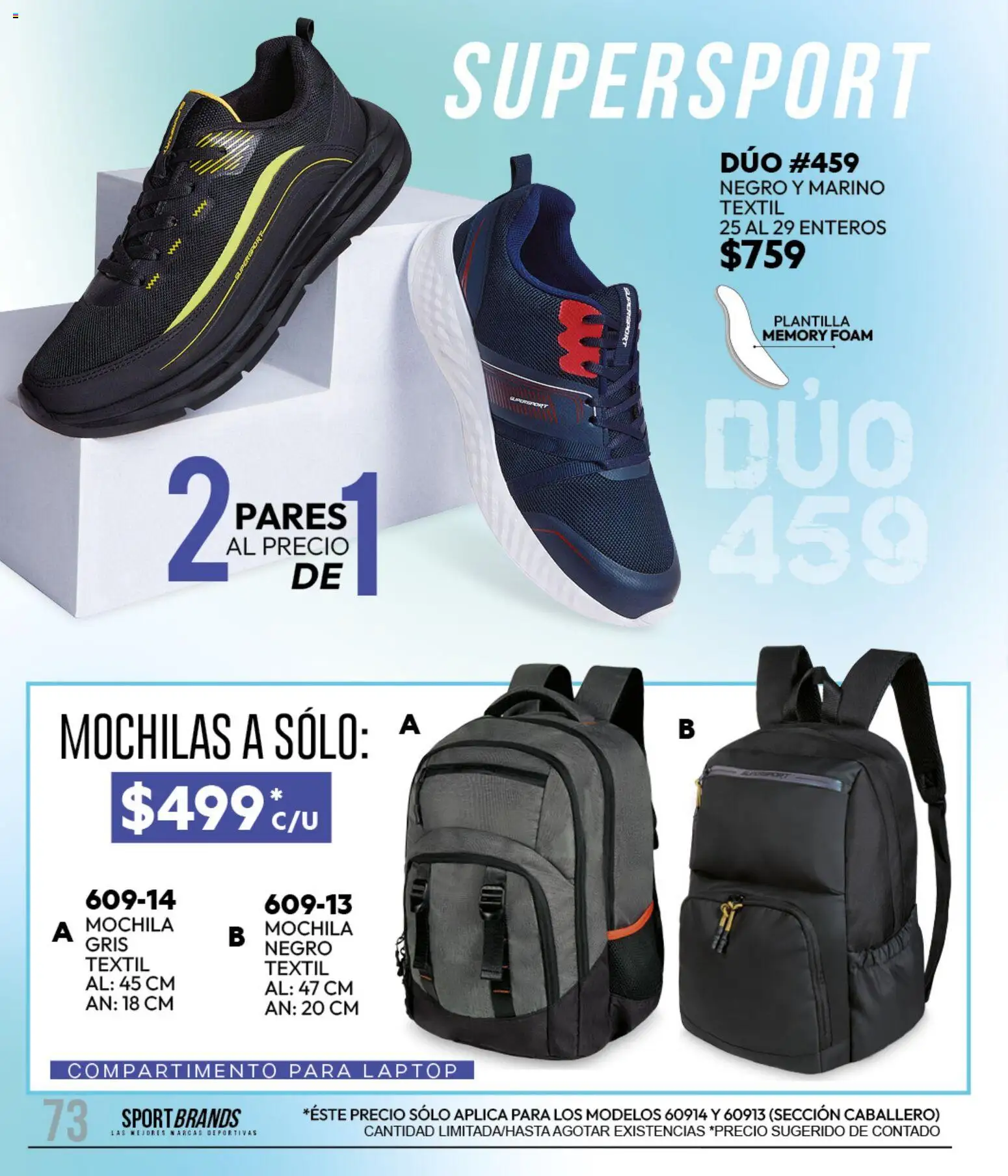Nuevas ofertas de Cklass válidas en toda la República Mexicana desde el 11/09/2026. ¡Encuentra las mejores ofertas en Cklass catálogo Sportbrands Caballero Invierno! | Página: 86 | Productos: Mochila, Laptop