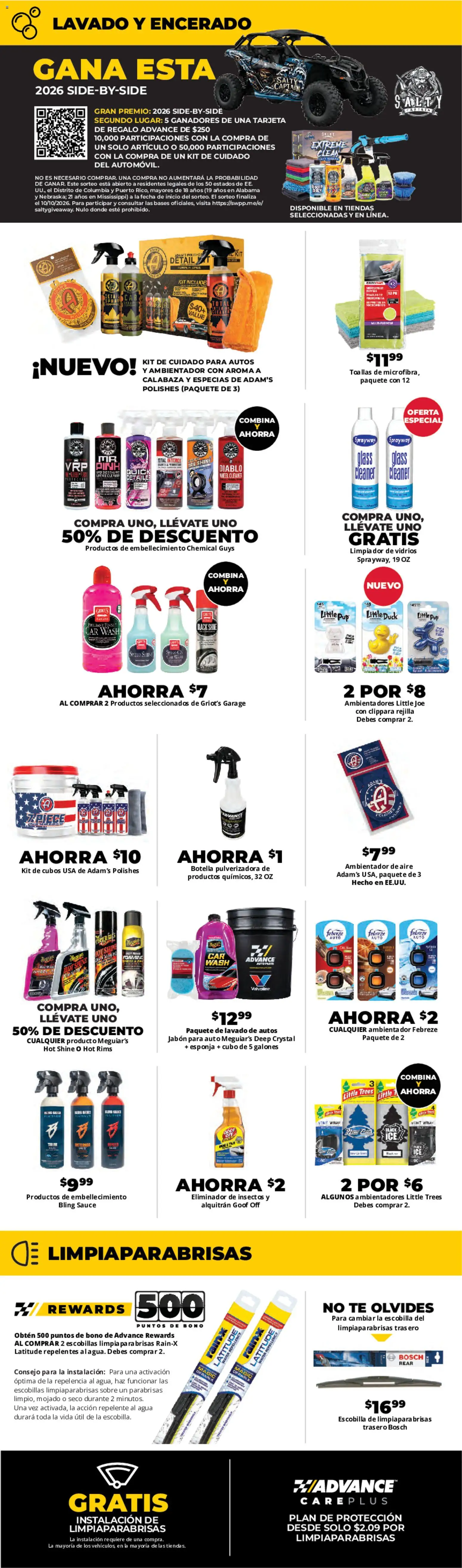 Advance Auto Parts Weekly Ad - Spanish - valid from 08/16/2026 | Page: 5 | Products: Duck, Water, Sauce, Pumpkin