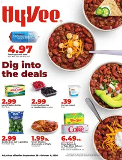 Preview of HyVee weekly ads valid from 09/28/2026