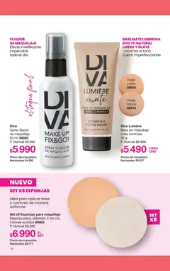 Vista previa Gigot - CAMPAÑA 12 válido desde el 31/07/2026 | Página: 20 | Productos: Mate, Base de maquillaje, Fijador, Esponja