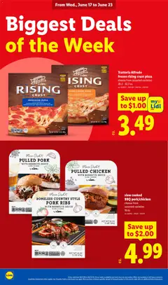 Preview of Lidl weekly ads valid from 17.06.2026 | Page: 18 | Products: Cheese, Pizza, Pork, Beef