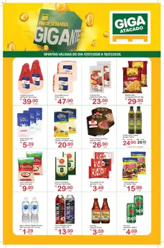 GIGA Atacado ofertas Premium - Pré-Visualização do folheto da loja GIGA Atacado, válido de 17/07/2026 | Página: 1 | Produtos: Achocolatado, Pizza, Cerveja, Água mineral