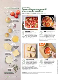 Preview of Woolworths Fresh Ideas magazine - valid from 01.05.2026 | Page: 60 | Products: Olive oil, Soup, Oven, Press
