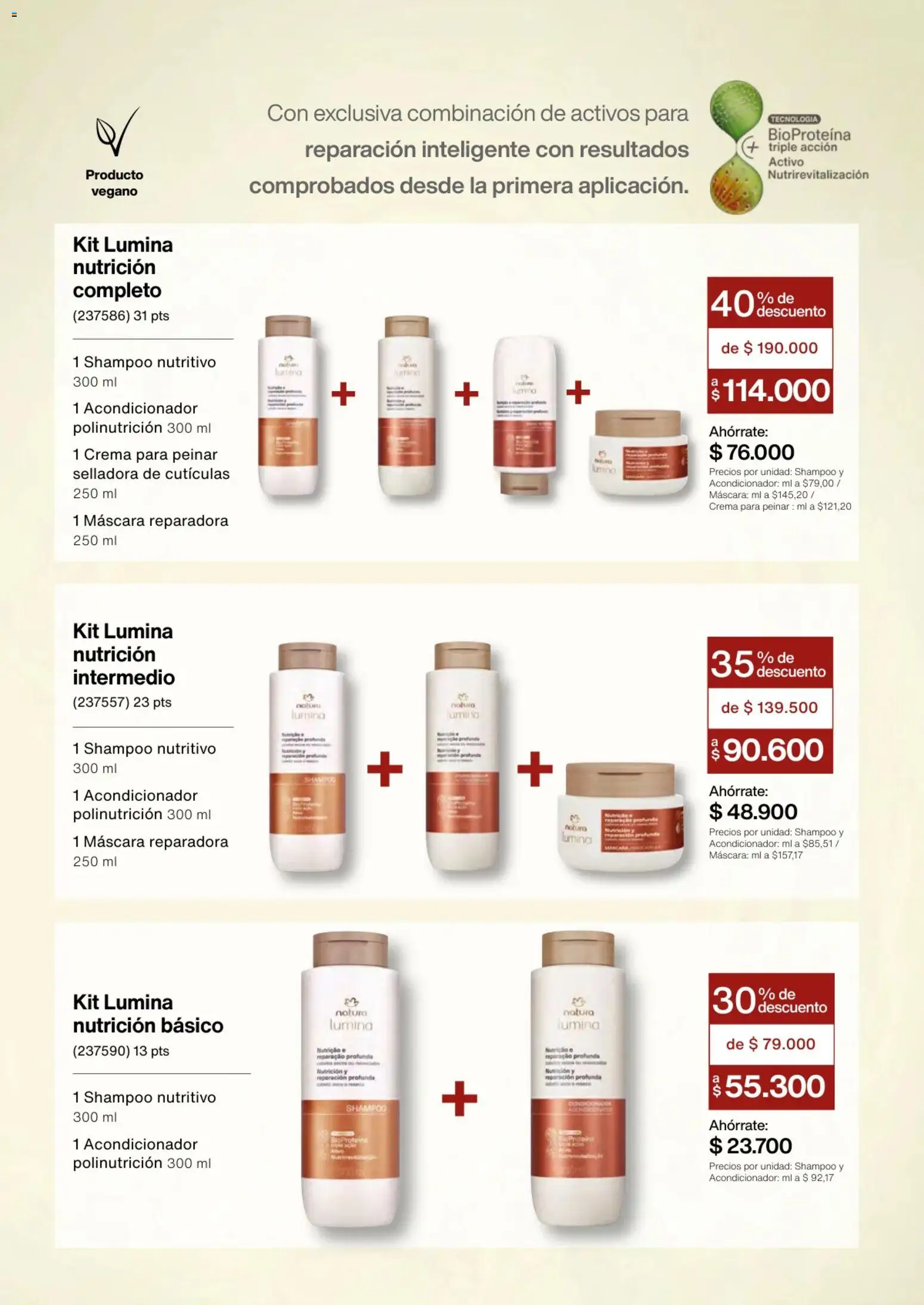 Natura revista - valida desde el 01/03/2026 | Página: 123 | Productos: Crema, Shampoo, Máscara, Acondicionador