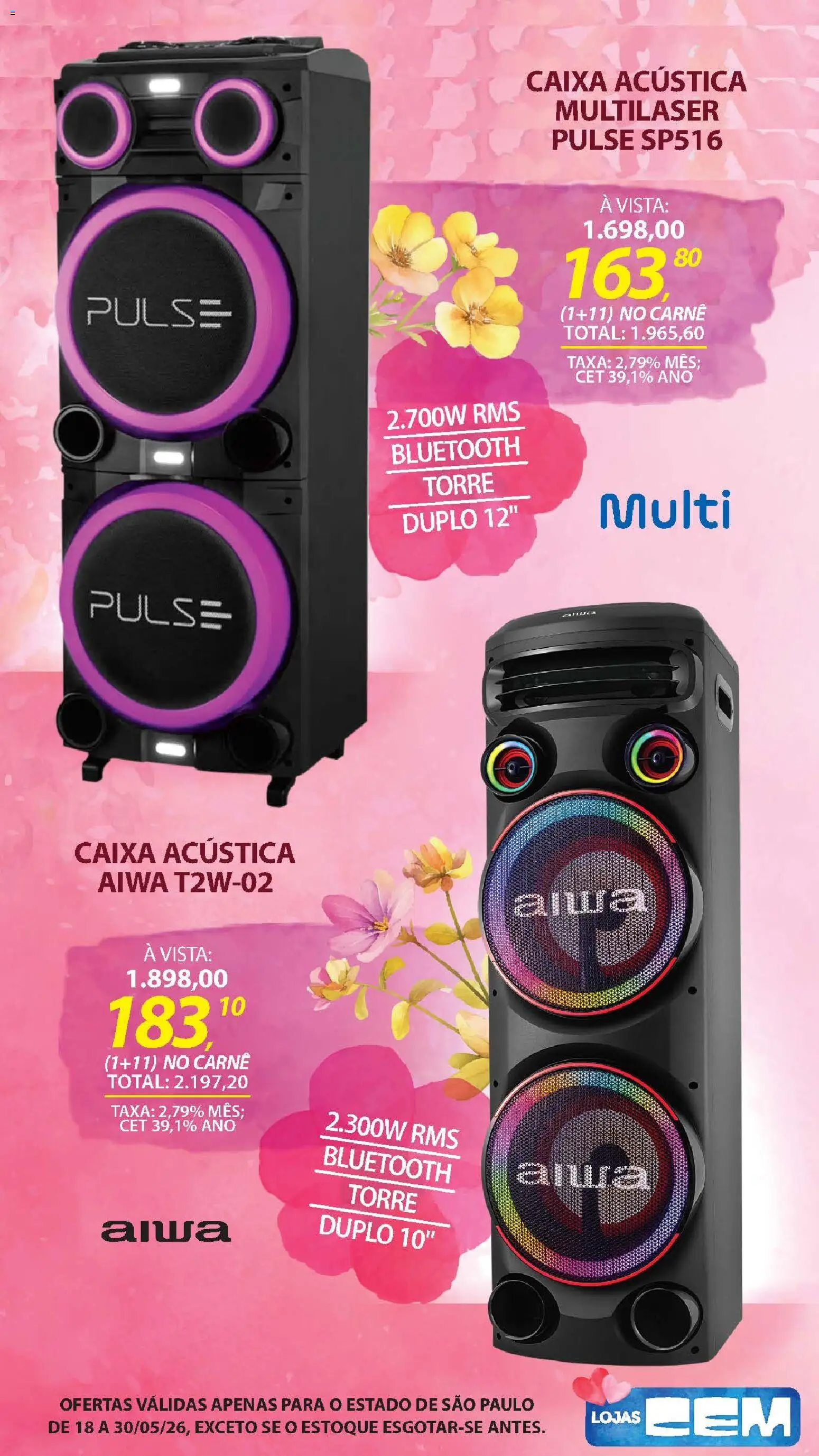 Lojas Cem - Ofertas atuais de 18/05/2026 ? Não perca as melhores promoções! | Brasil