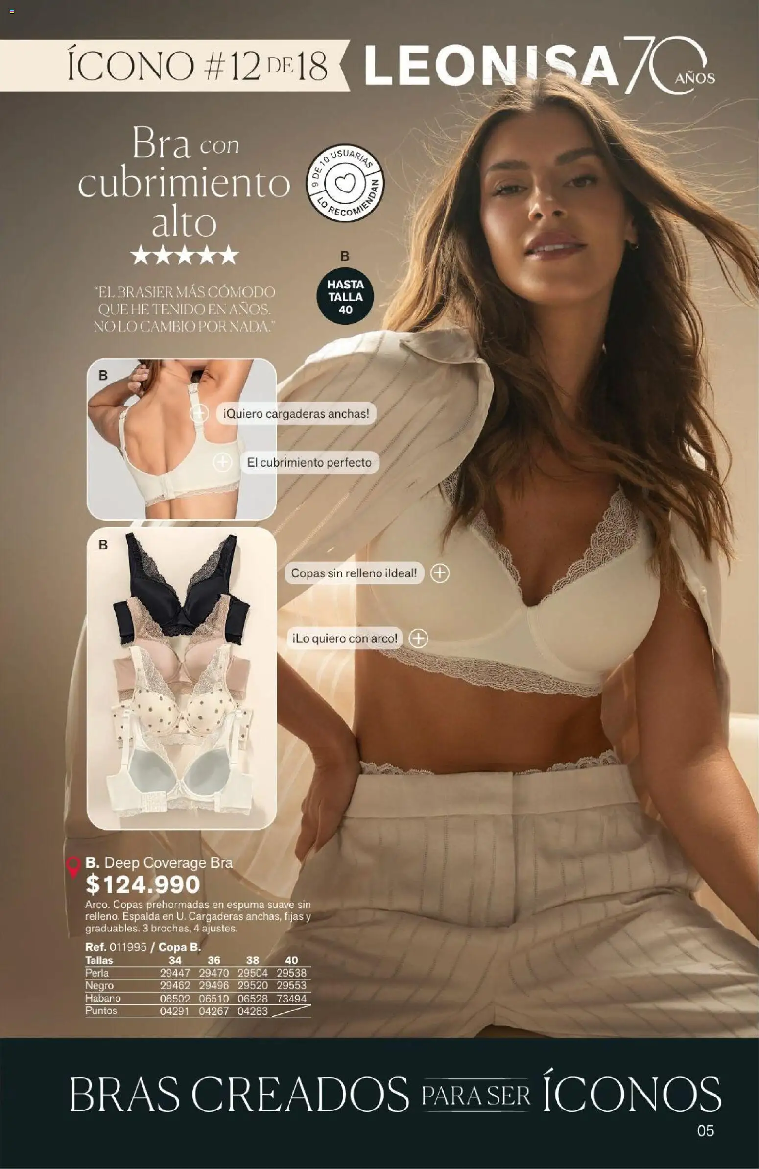 Leonisa revista - valida desde el 04/08/2026 | Página: 5 | Productos: Espuma, Brasier