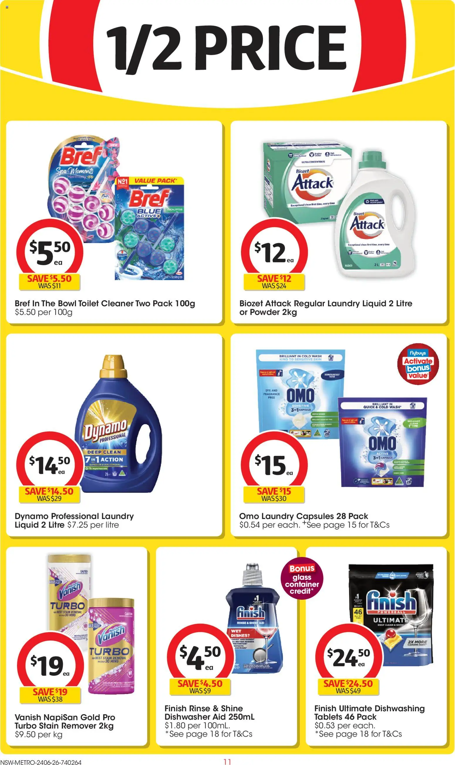 Coles catalogue - valid from 24/06/2026 | Page: 11 | Products: Toilet, Laundry, Dishwasher, Sensitive skin