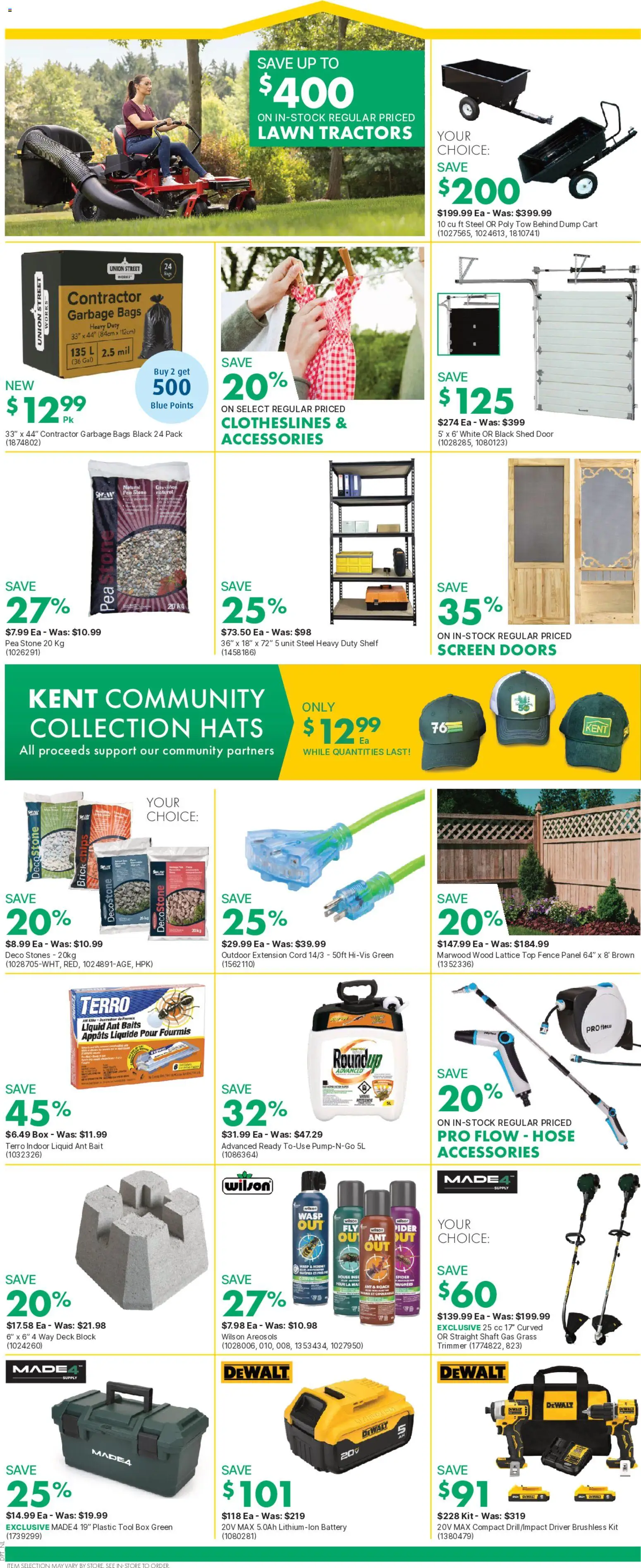 Kent flyer valid from Aug 6, 2026 | Page: 2 | Products: Garbage bags, Shelf, Battery, Door