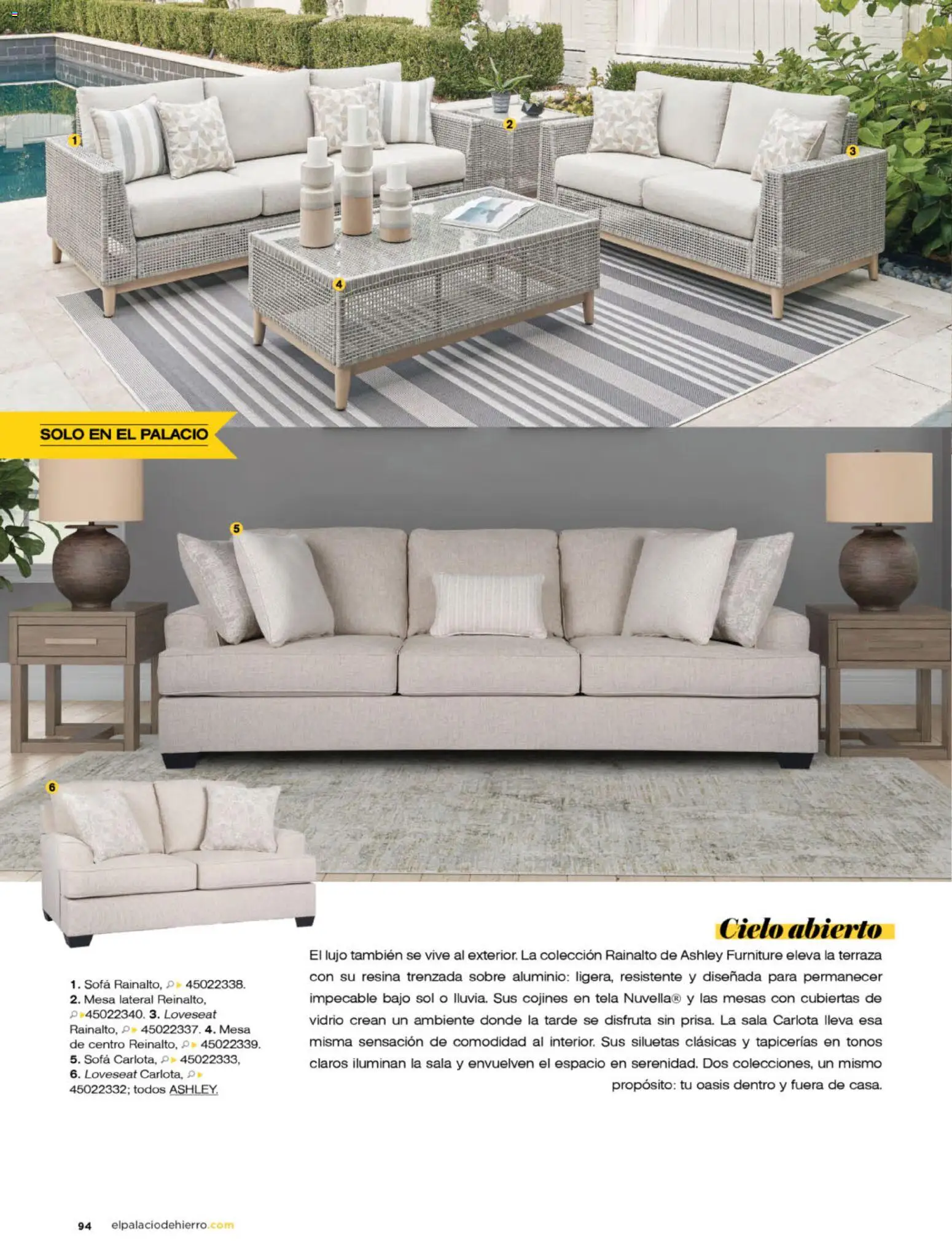 Nuevas ofertas de Palacio De Hierro válidas en toda la República Mexicana desde el 01/09/2026. ¡Encuentra las mejores ofertas en Palacio De Hierro catálogo La Gaceta! | Página: 98 | Productos: Sofá, Mesa, Sobre, Sala