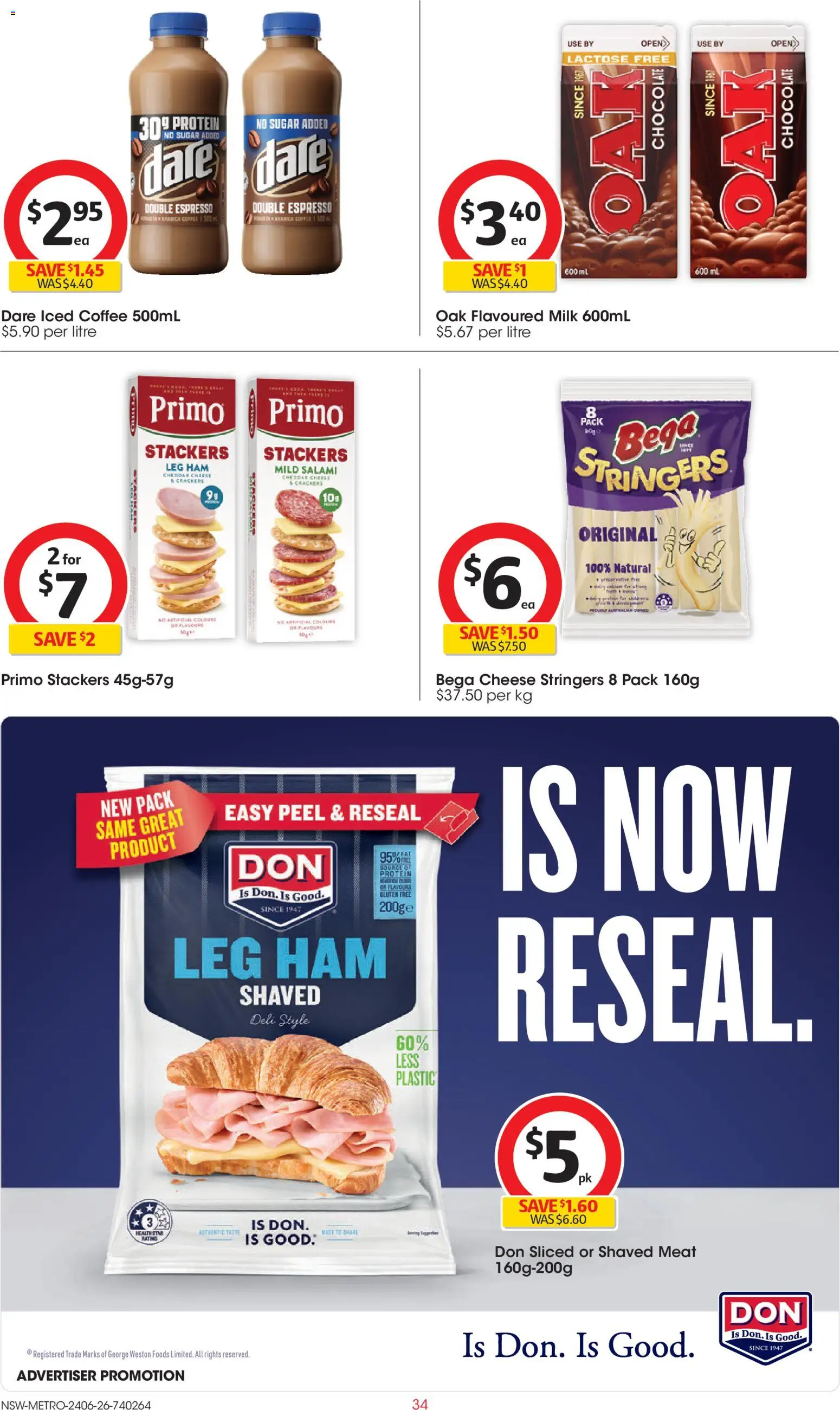 Coles catalogue - valid from 24/06/2026 | Page: 34 | Products: Coffee, Chocolate, Salami, Ham