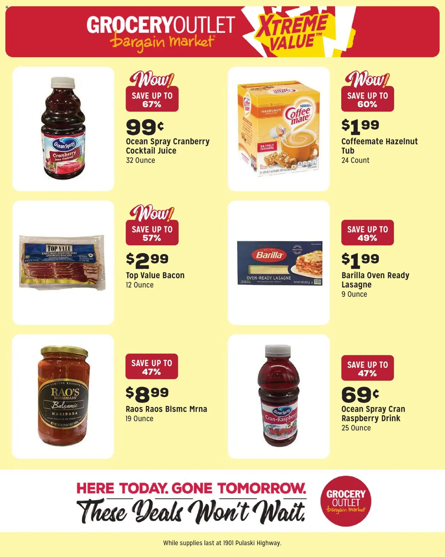 Grocery Outlet Weekly Ad - valid from 06/24/2026 | Page: 9 | Products: Coffee, Juice, Raspberry, Oven