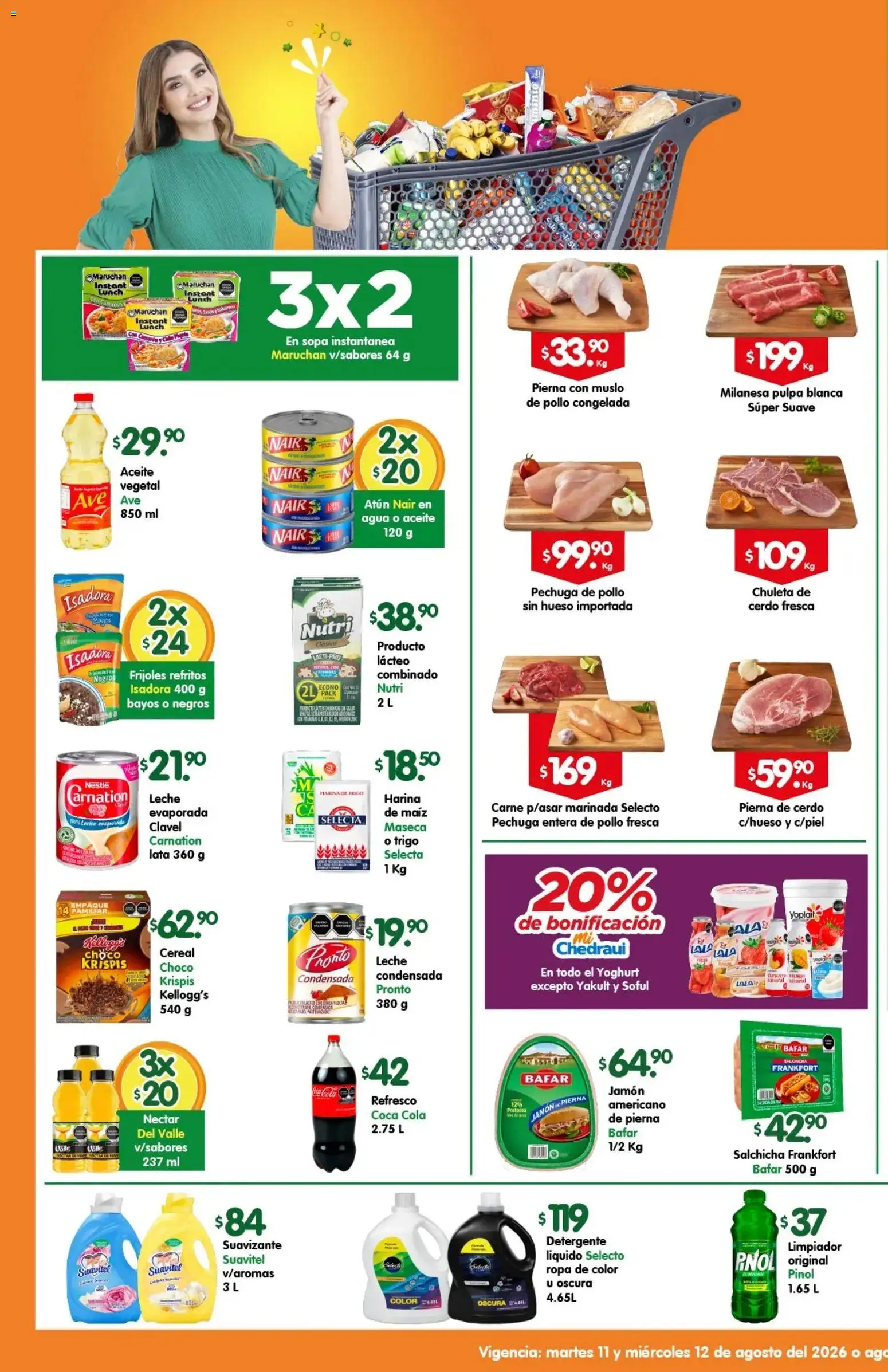 Nuevas ofertas de Arteli válidas en toda la República Mexicana desde el 11/08/2026. ¡Encuentra las mejores ofertas en Arteli folleto Express! | Página: 1 | Productos: Maíz, Detergente, Cerdo, Ropa
