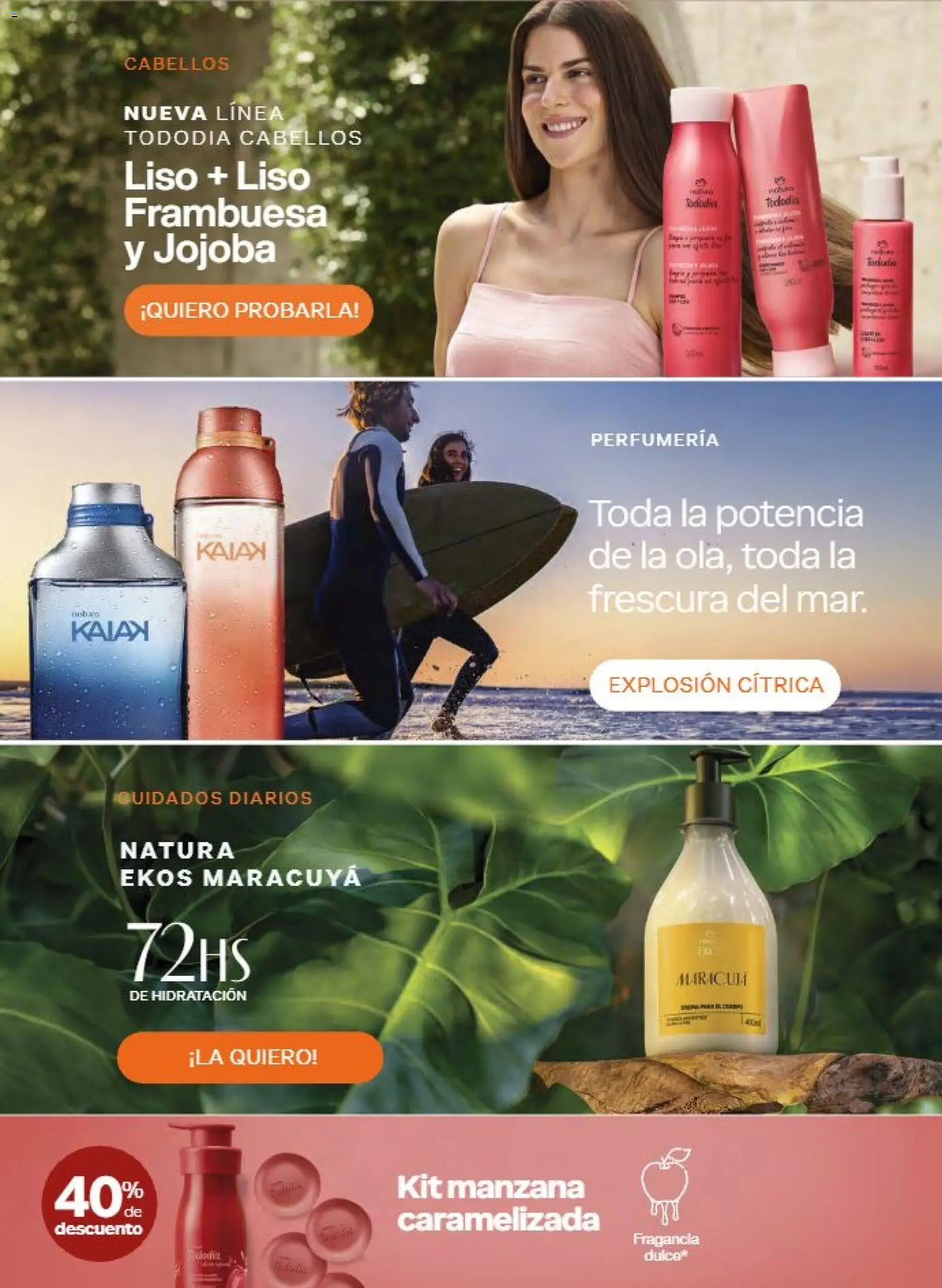 Nuevas ofertas de Natura válidas en toda la República Mexicana desde el 11/09/2026. ¡Encuentra las mejores ofertas en Natura campaña 14 2026! | Página: 3 | Productos: Manzana, Fragancia