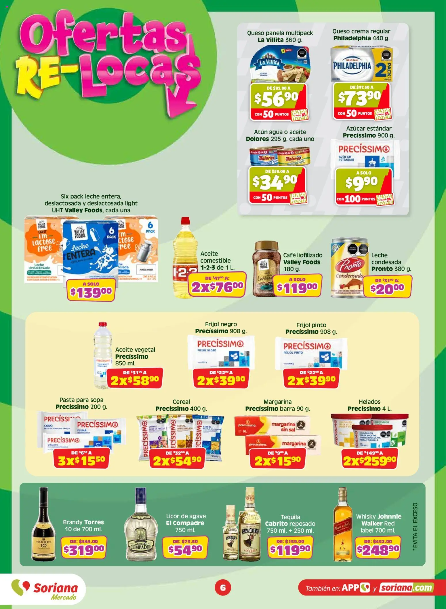 Nuevas ofertas de Soriana válidas en toda la República Mexicana desde el 24/07/2026. ¡Encuentra las mejores ofertas en Soriana Julio Regalado Mercado Nacional! | Página: 6