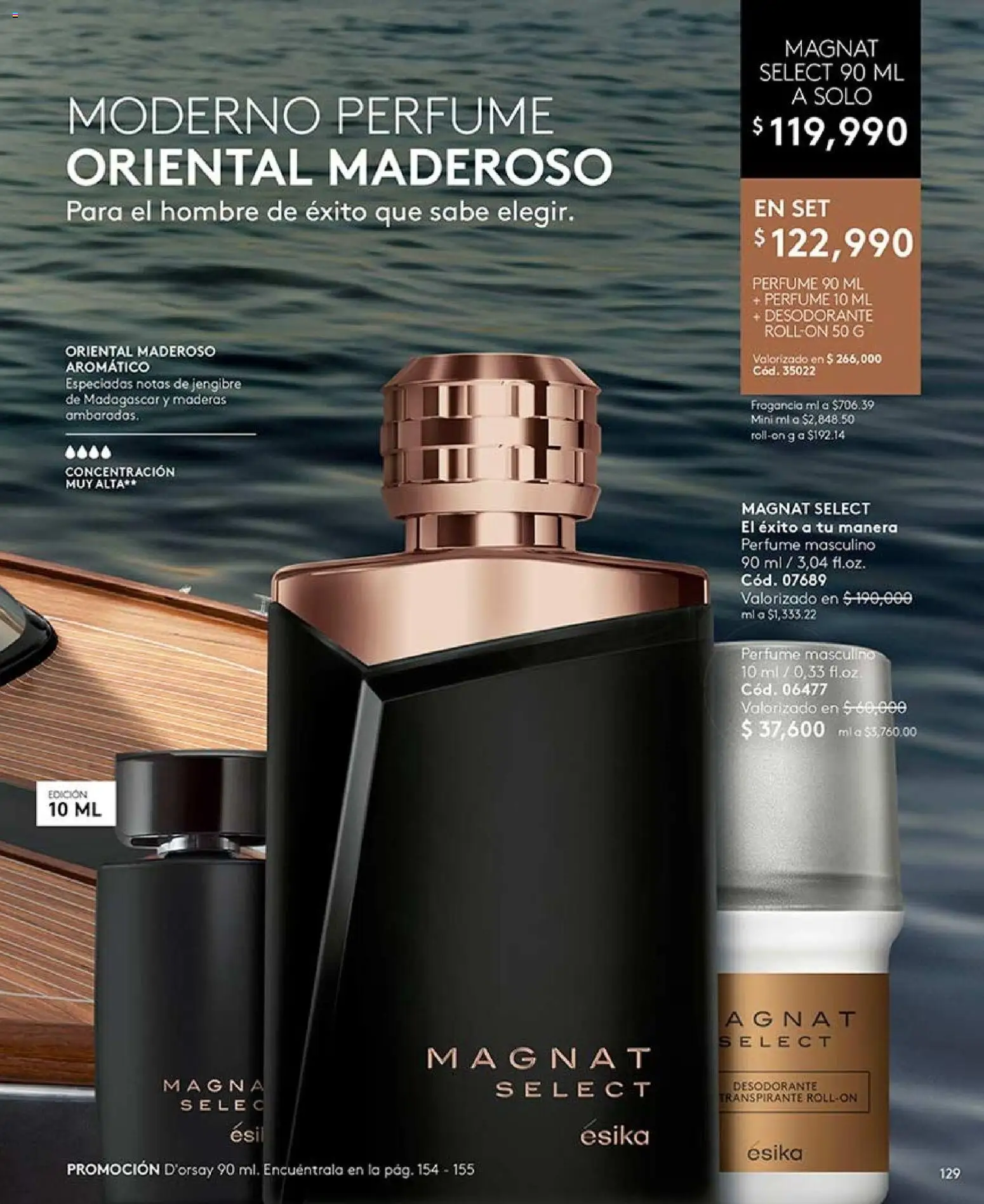 Ésika revista - valida desde el 07/08/2026 | Página: 129 | Productos: Jengibre, Perfume, Fragancia, Desodorante