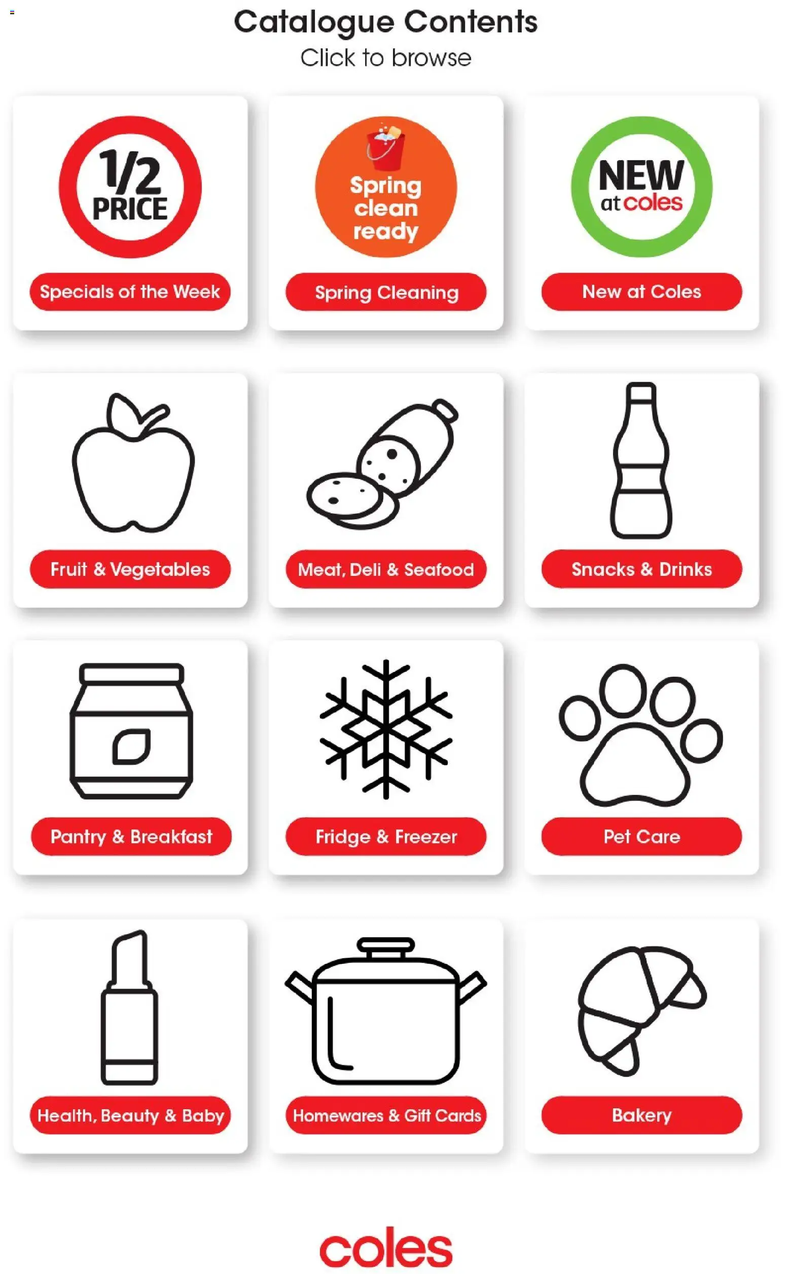 Coles catalogue - valid from 05/08/2026 | Page: 50 | Products: Pot, Lipstick, Vegetables, Bakery