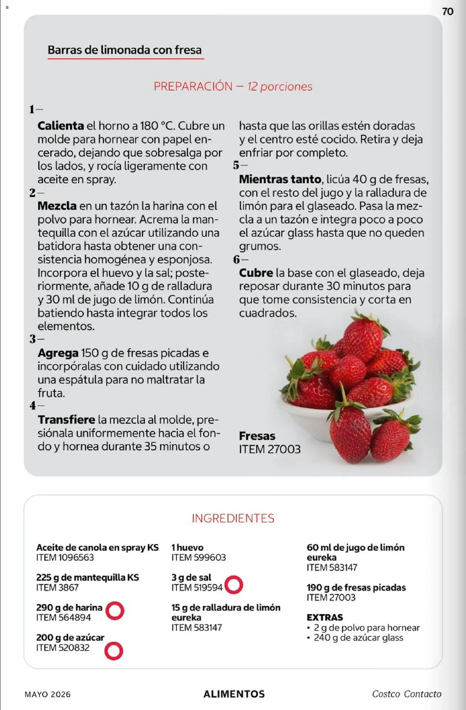 Nuevas ofertas de Costco válidas en toda la República Mexicana desde el 01.05.2026. ¡Encuentra las mejores ofertas en Costco Revista Mayo 2026! | Página: 70 | Productos: Horno, Fresas, El horno, Polvo