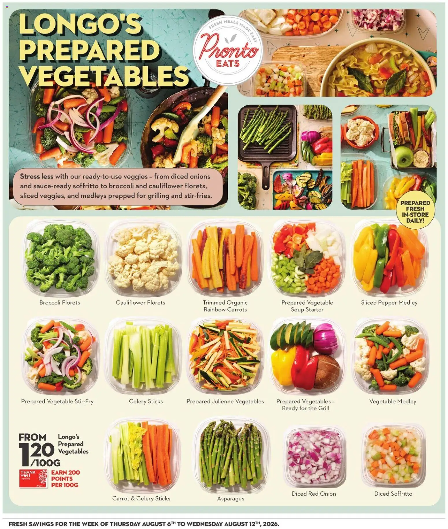 Longo's flyer valid from Aug 6, 2026 | Page: 18 | Products: Carrot, Grill