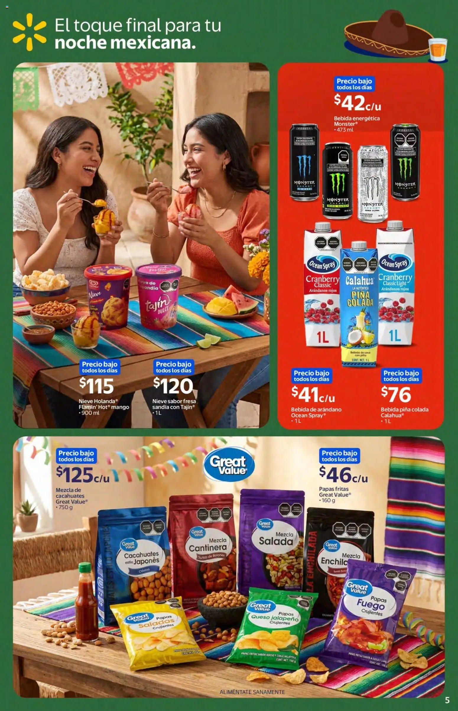 Nuevas ofertas de Walmart Express válidas en toda la República Mexicana desde el 02/09/2026. ¡Encuentra las mejores ofertas en Walmart Express folleto Tu fiesta mexicana, fácil y al momento! | Página: 5 | Productos: Fresa, Sandía, Bebida energética, Dulce