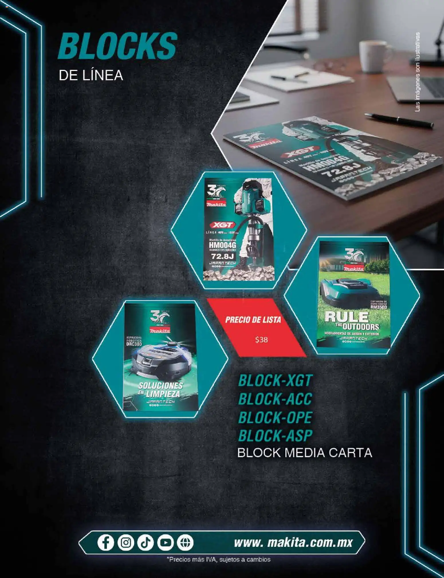 Nuevas ofertas de Makita válidas en toda la República Mexicana desde el 18/02/2026. ¡Encuentra las mejores ofertas en Makita catálogo Publicidad! | Página: 21 | Productos: Herramientas, Martillo