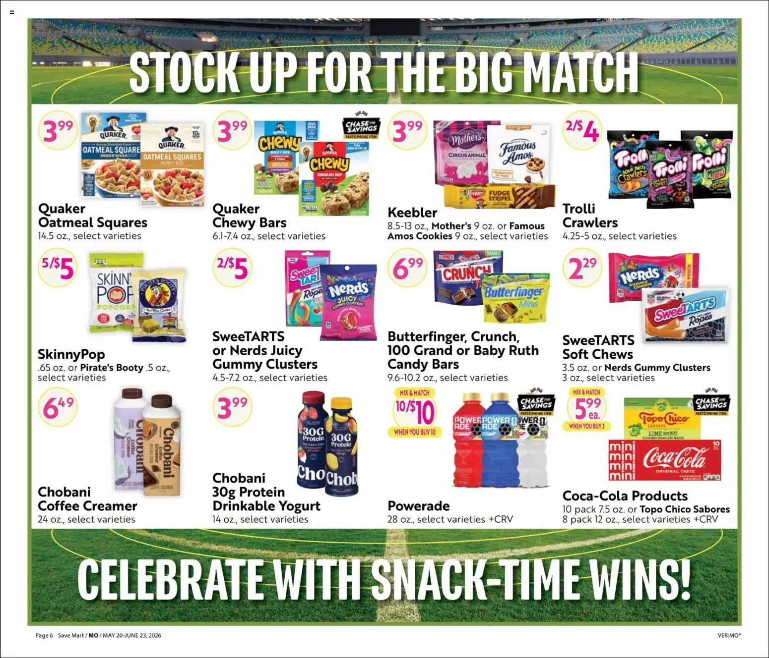 Save Mart Big Book of Savings - valid from 20.05.2026 | Page: 6 | Products: Yogurt, Coffee, Cookies, Sugar
