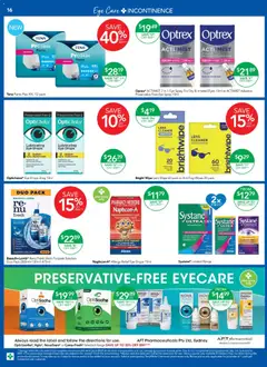 Preview of Terry White catalogue Aberglasslyn - valid from 10/09/2026 | Page: 16 | Products: Contact lenses, Omega, Lubricant, Multipurpose