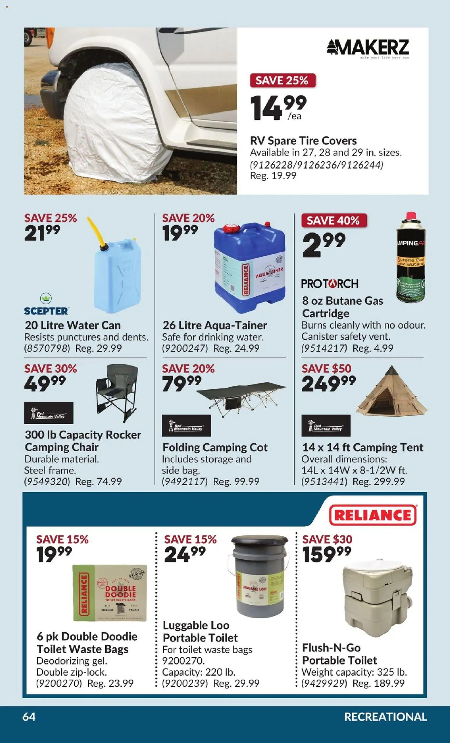 Princess Auto flyer valid from Aug 25, 2026 | Page: 65 | Products: Camping chair, Water, Chair