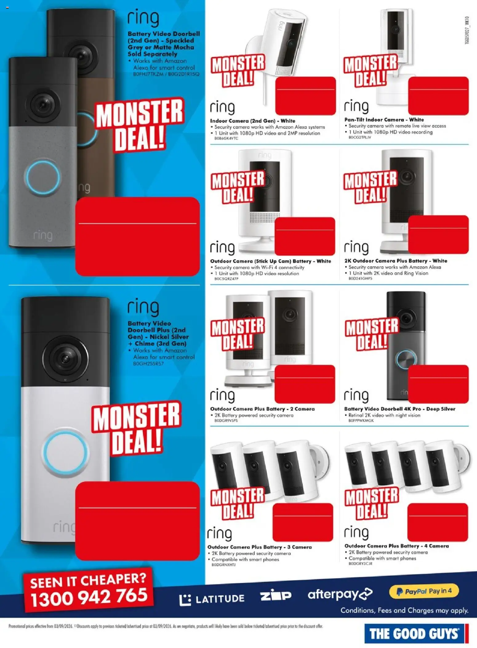 The Good Guys catalogue - valid from 03/09/2026 | Page: 10 | Products: Battery, Doorbell, Camera, Video