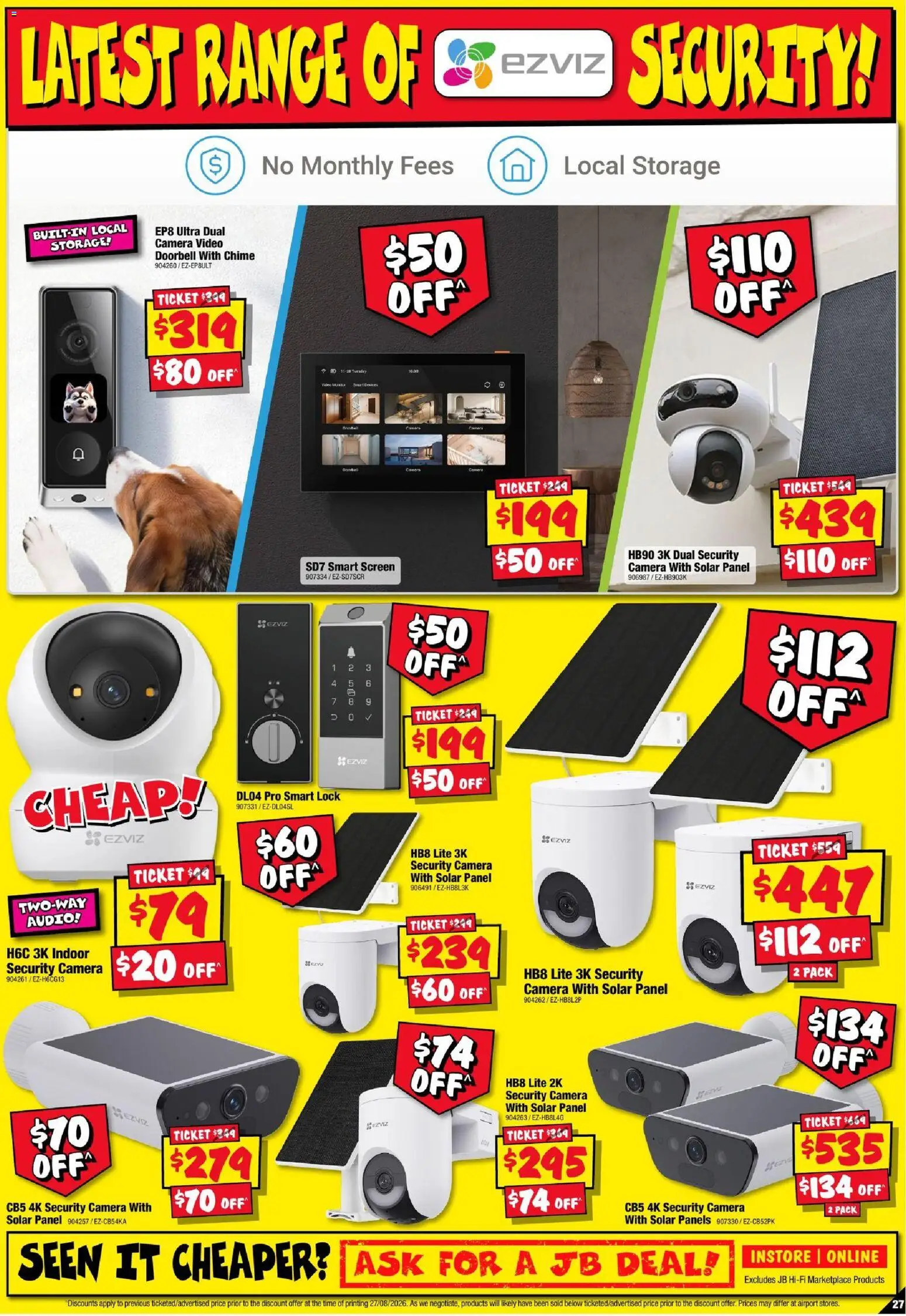 JB Hi-Fi catalogue - valid from 10/09/2026 | Page: 27 | Products: Camera, Audio, Screen, Video