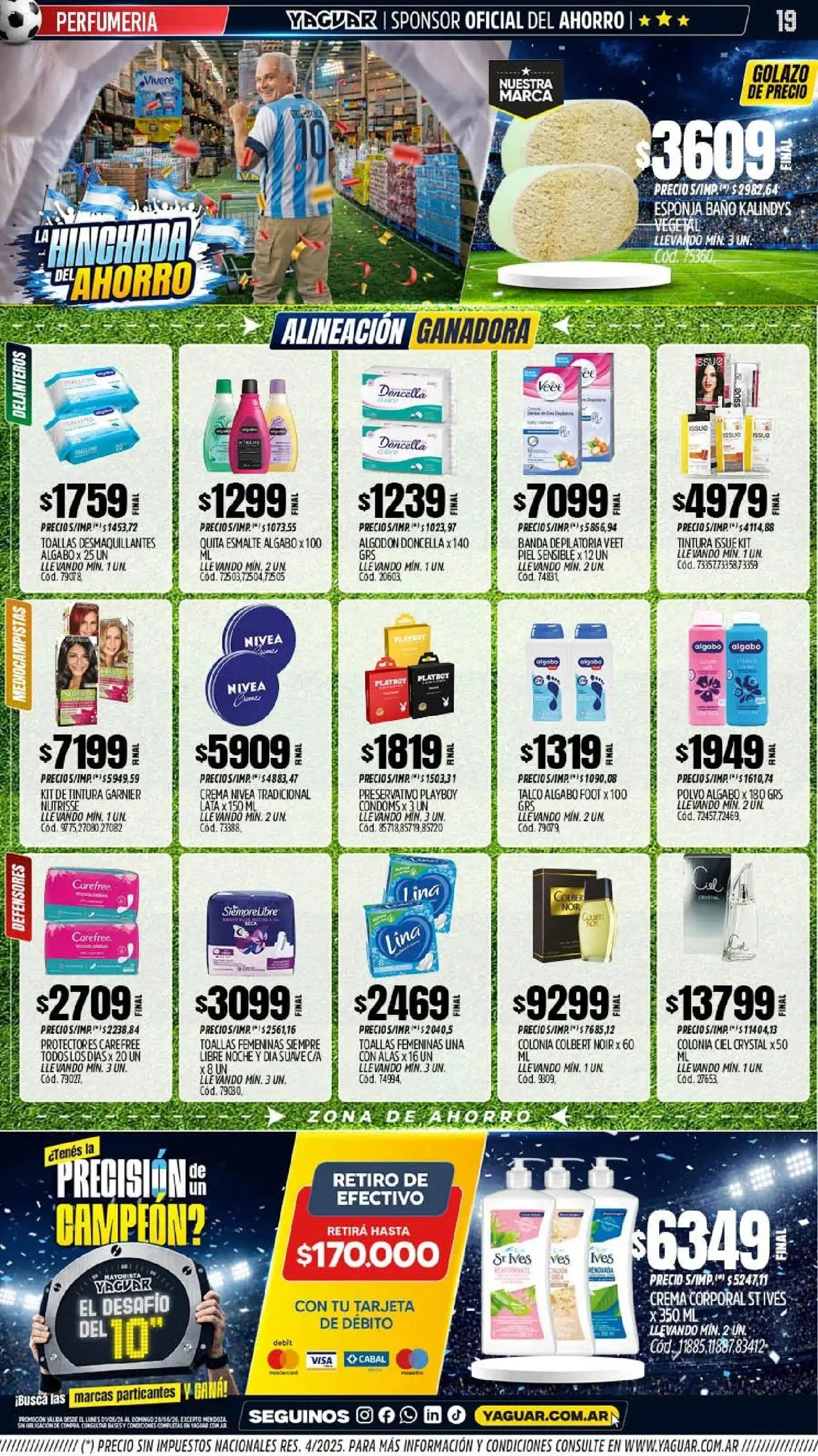 Yaguar - Oferta Semanal San Juan │ válido desde el 01.06.2026 | Página: 18 | Productos: Toallas, Baño, Polvo, Crema
